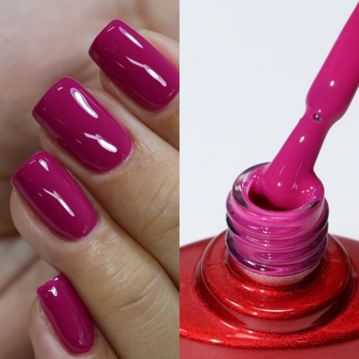 Nail Art One Piece - MSHARE 10ml Purple Red Base Gel