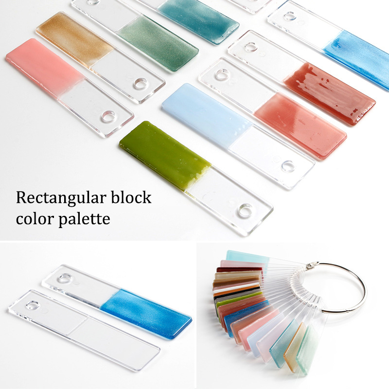 Nail Art Navy - Rectangle Fake Nail Art Display Swatch