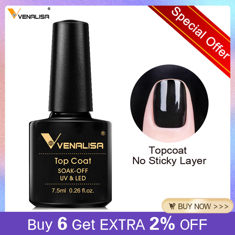 Nail Art One Piece - VENALISA Non Cleansing Topcoat Nail Art