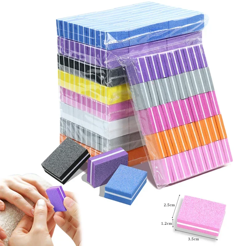 Nail Art Overlay - 50/20/10 Mini Nail File Blocks Sponge