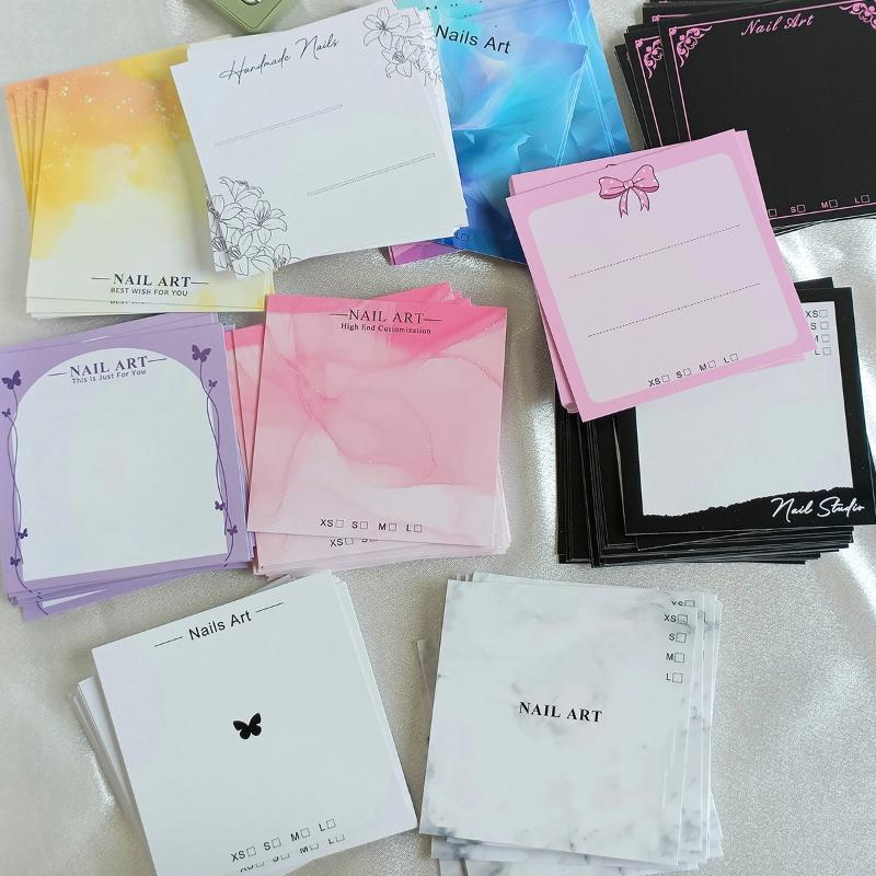 Nail Art Overlay - ●20 Sheets Press On Nail Bottom