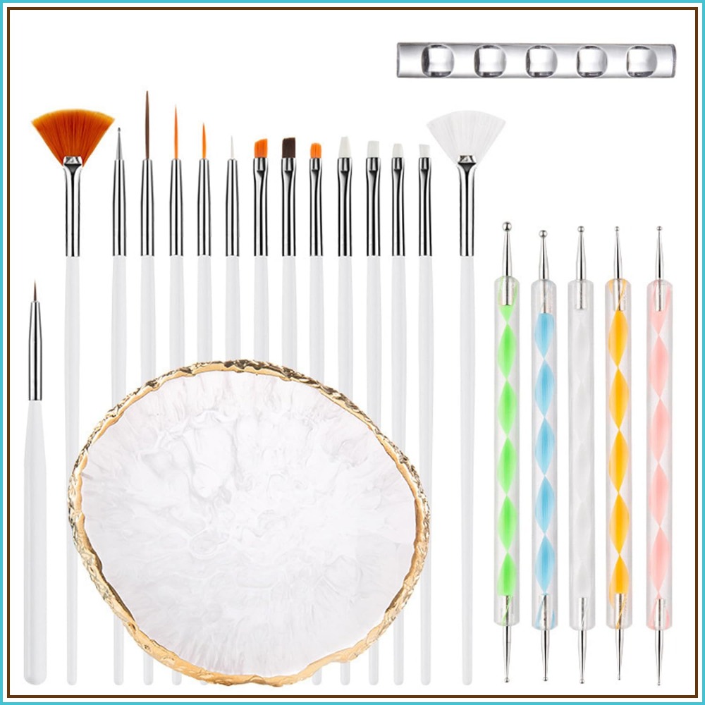 Nail Art One Piece - Nail Art Brush 22 Piece Set,