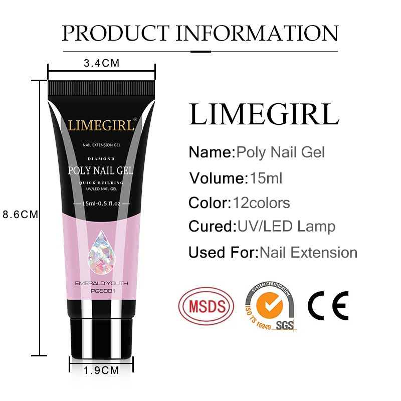 LIMEGIRL 15ml Nail Art Kit Pol - Nail Art Extension Cat Eye 评论和价格