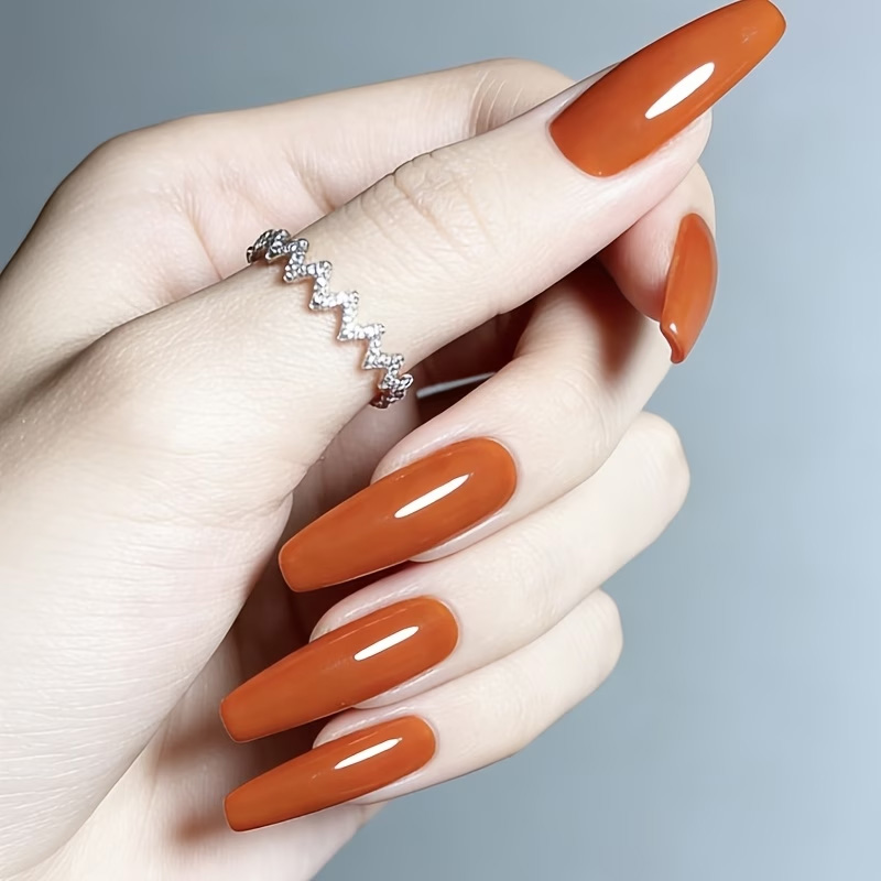 Caramel Orange Nail Strengthen - Nail Art Home Service 评论和价格