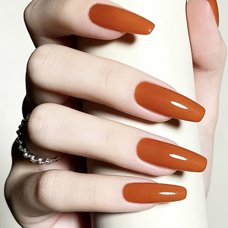 Caramel Orange Nail Strengthen - Nail Art Home Service 评论和价格