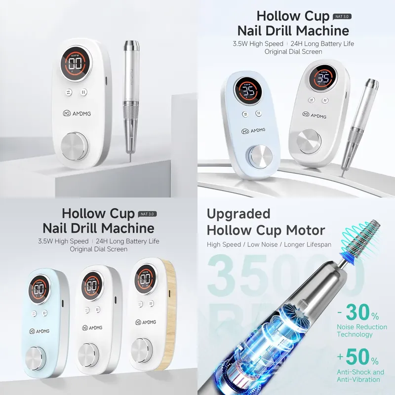 AMDMG Hollow Cup Nail Drill Ma - Nail Drill Machine 评论和价格