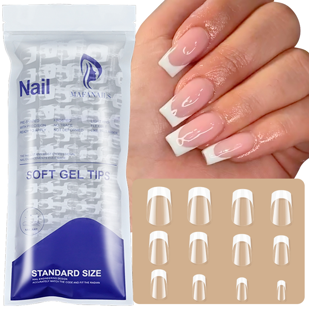 120pcs/bag Clear French Coffin - Nail Art Wedding 评论和价格