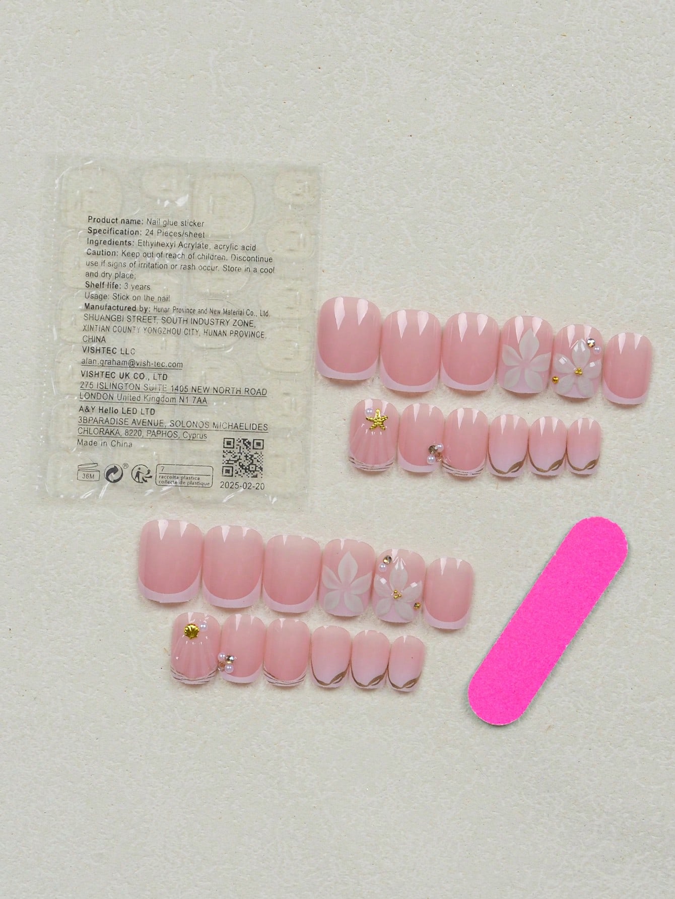 24pcs Short Square White Frenc - Nail Art Ideas 评论和价格