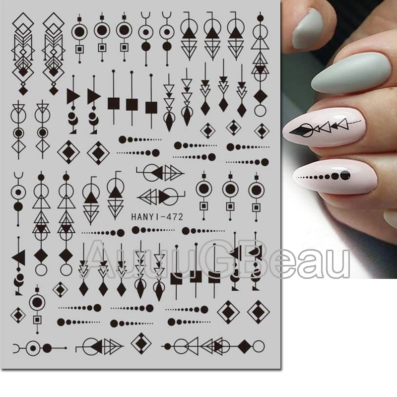 3d Nail Art Decals Geometric L - Nail Art Leopard 评论和价格