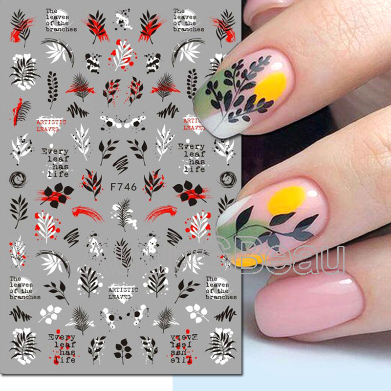 3d Nail Art Decals Geometric L - Nail Art Leopard 评论和价格