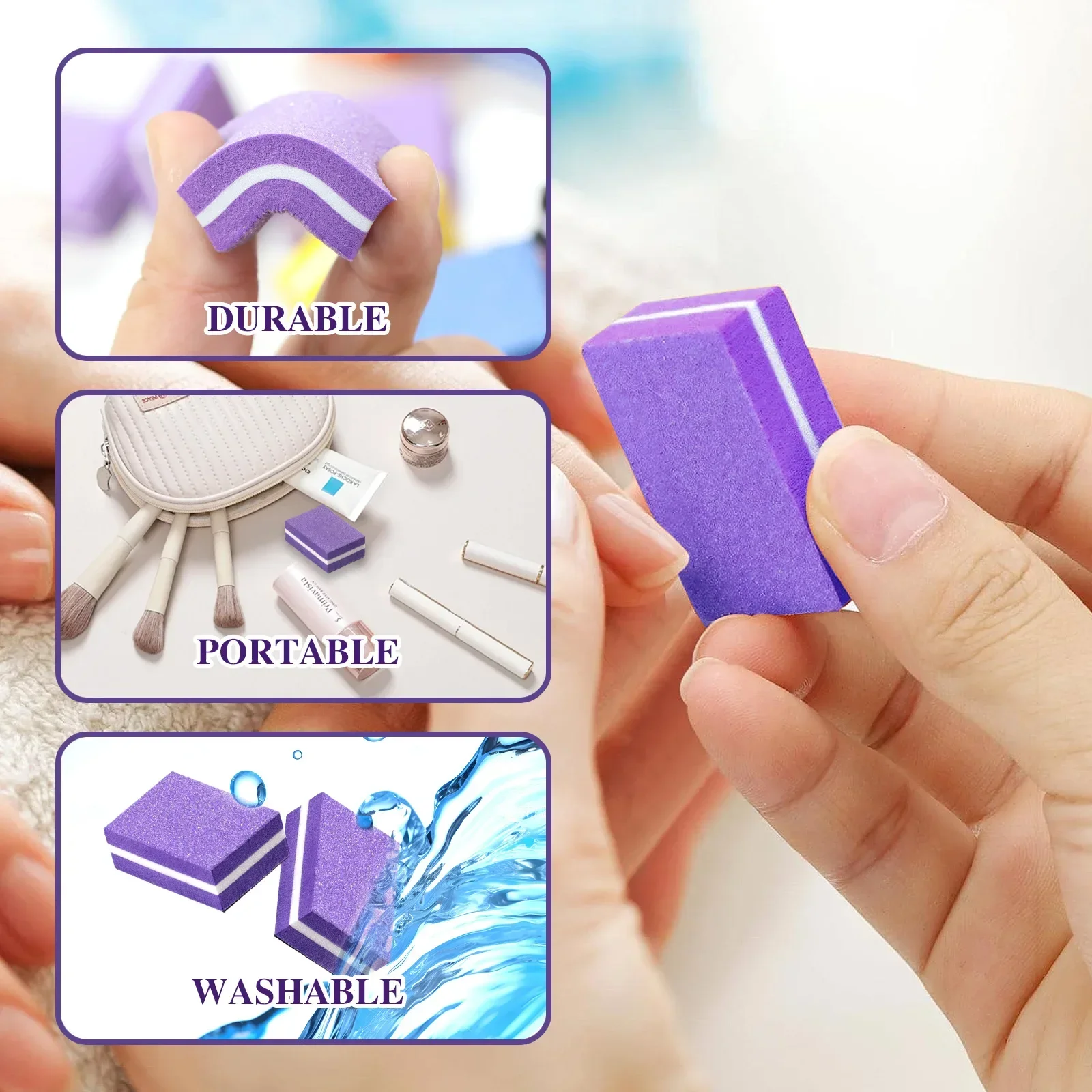 50/20/10 Mini Nail File Blocks - Nail Art Overlay 评论和价格