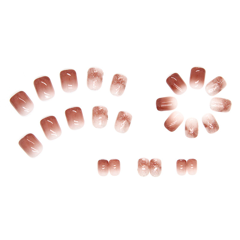 24pcs Bright Pink Gradient Col - Nail Art Wedding 评论和价格
