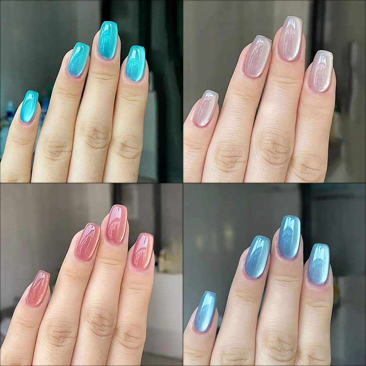 24pcs/30pcs short square balle - Nail Art Overlay 评论和价格