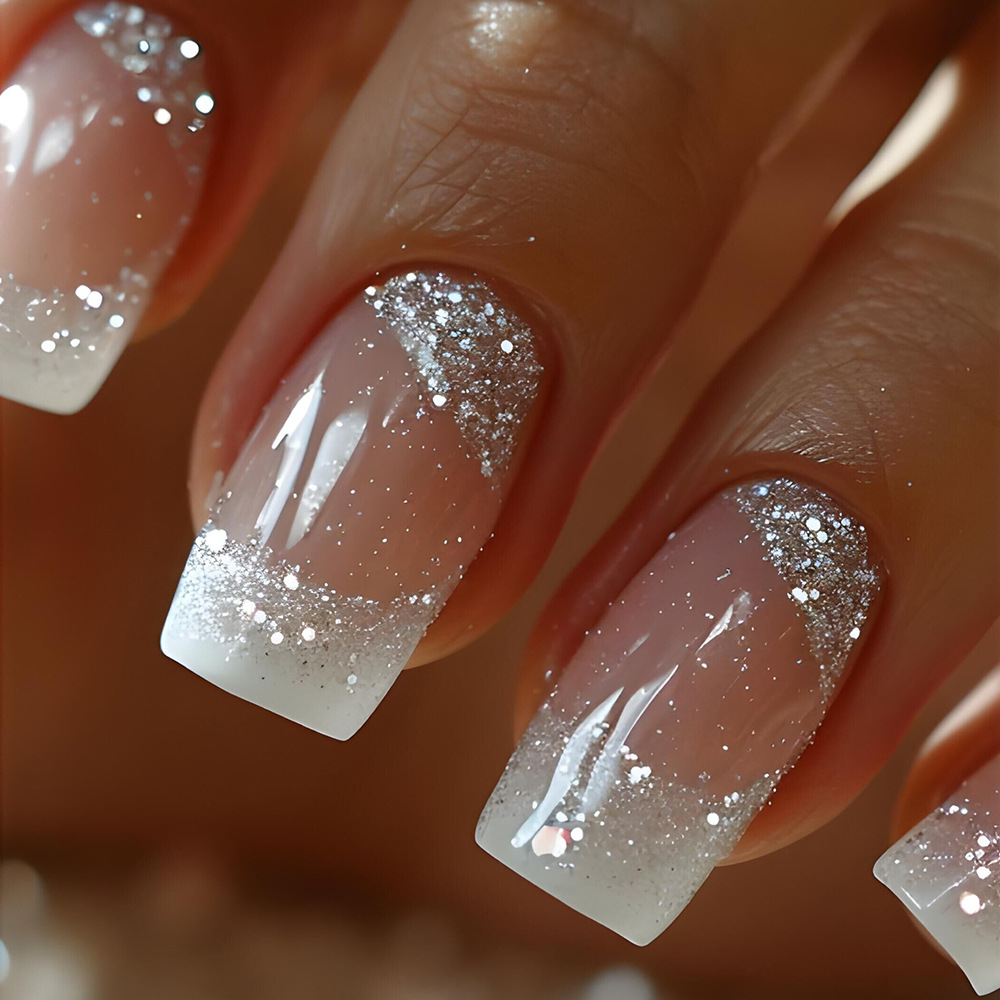 24pcs/set Medium Square fake n - Nail Art Overlay 评论和价格