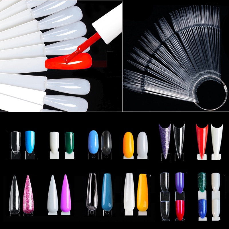 Nail Display Sticks Clear Natu - Nail Art Overlay 评论和价格