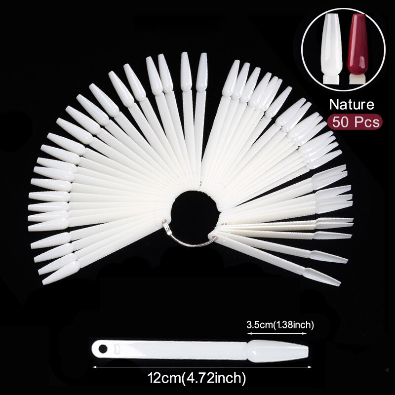 Nail Display Sticks Clear Natu - Nail Art Overlay 评论和价格