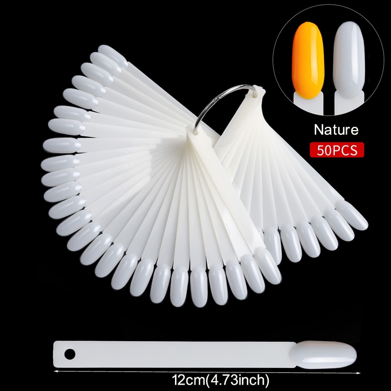 Nail Display Sticks Clear Natu - Nail Art Overlay 评论和价格