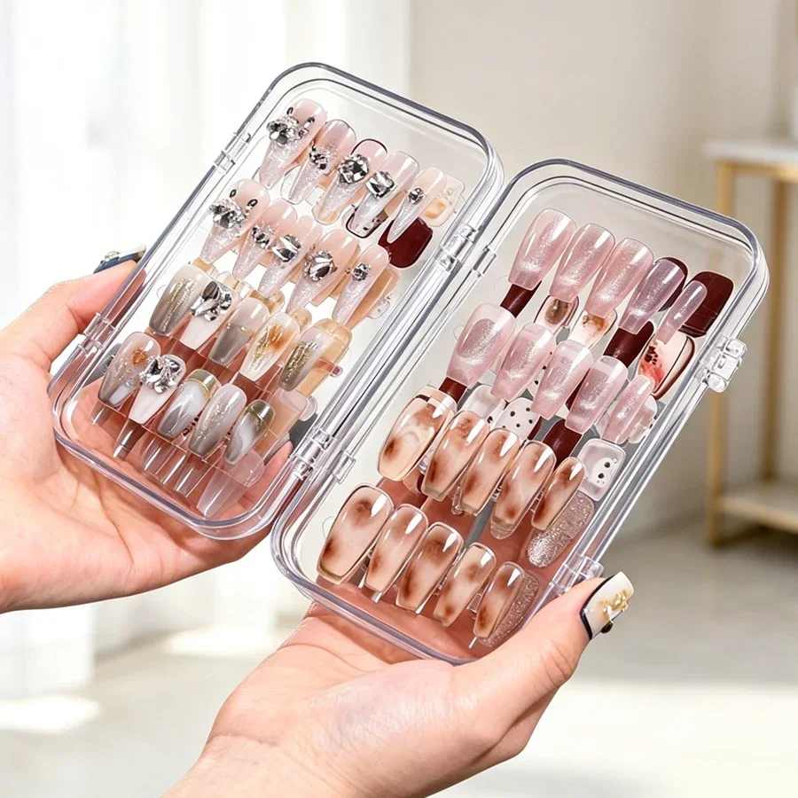 Clear Foldable Press On Nail S - Nail Art Navy 评论和价格