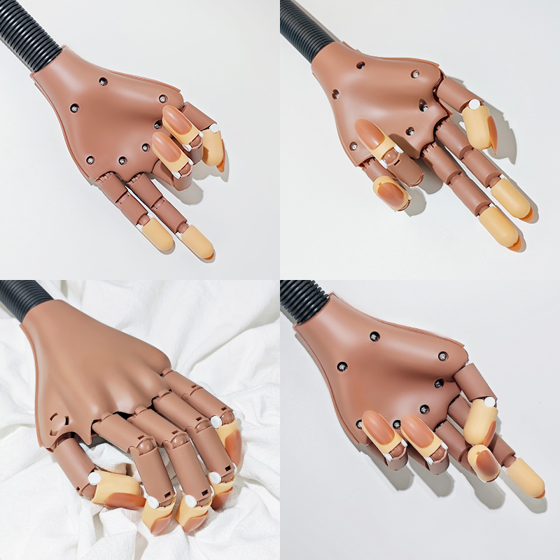 Nail Fake Practice Hand Movabl - Nail Art Overlay 评论和价格
