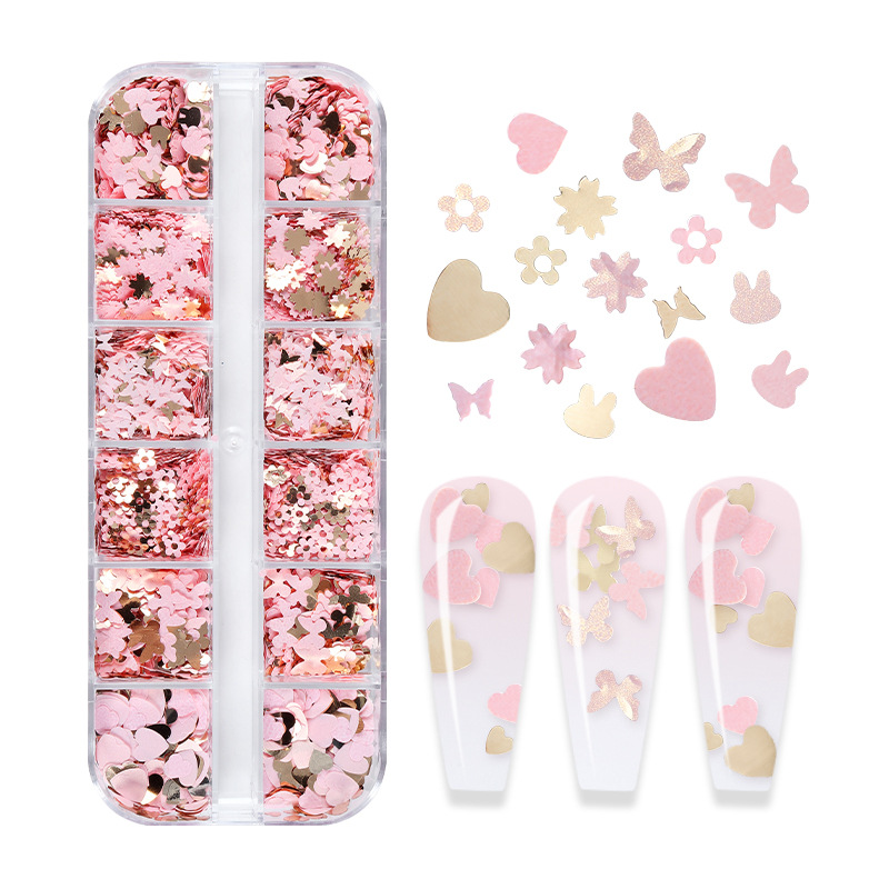 Mix Color Fluorescent Butterfl - Nail Art Overlay 评论和价格