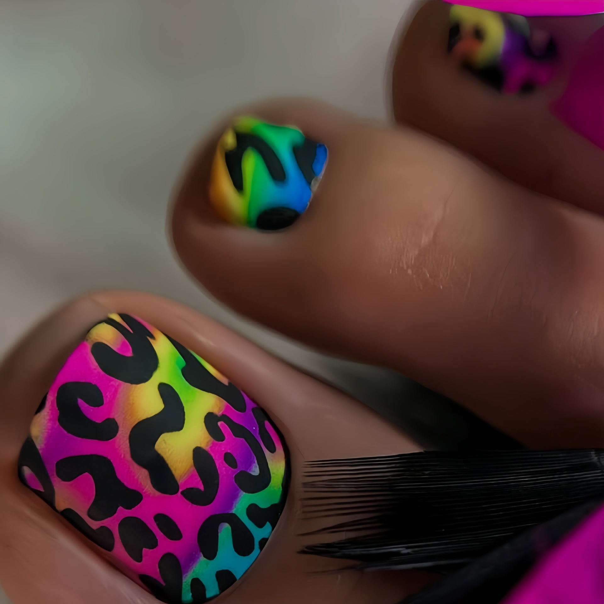 24pcs y2k Press on Toenails Sw - Nail Art Leopard 评论和价格