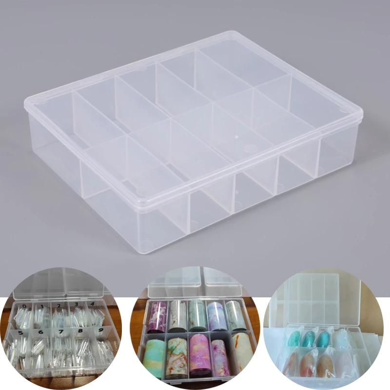 10 Grids Empty Clear Storage B - Nail Art Overlay 评论和价格
