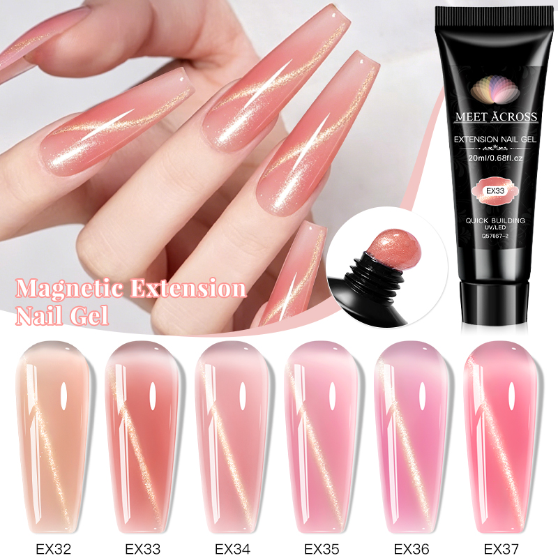 20ml Nude Pink Magnetic Cat Ey - Nail Art Extension Cat Eye 评论和价格