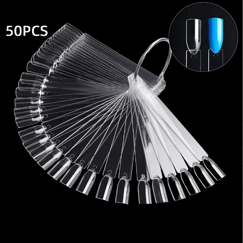 50 Nail Sample Sticks with Rin - Nail Art Overlay 评论和价格