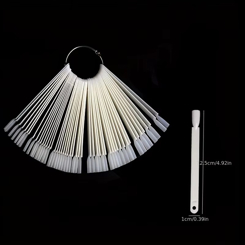 50 Nail Sample Sticks with Rin - Nail Art Overlay 评论和价格