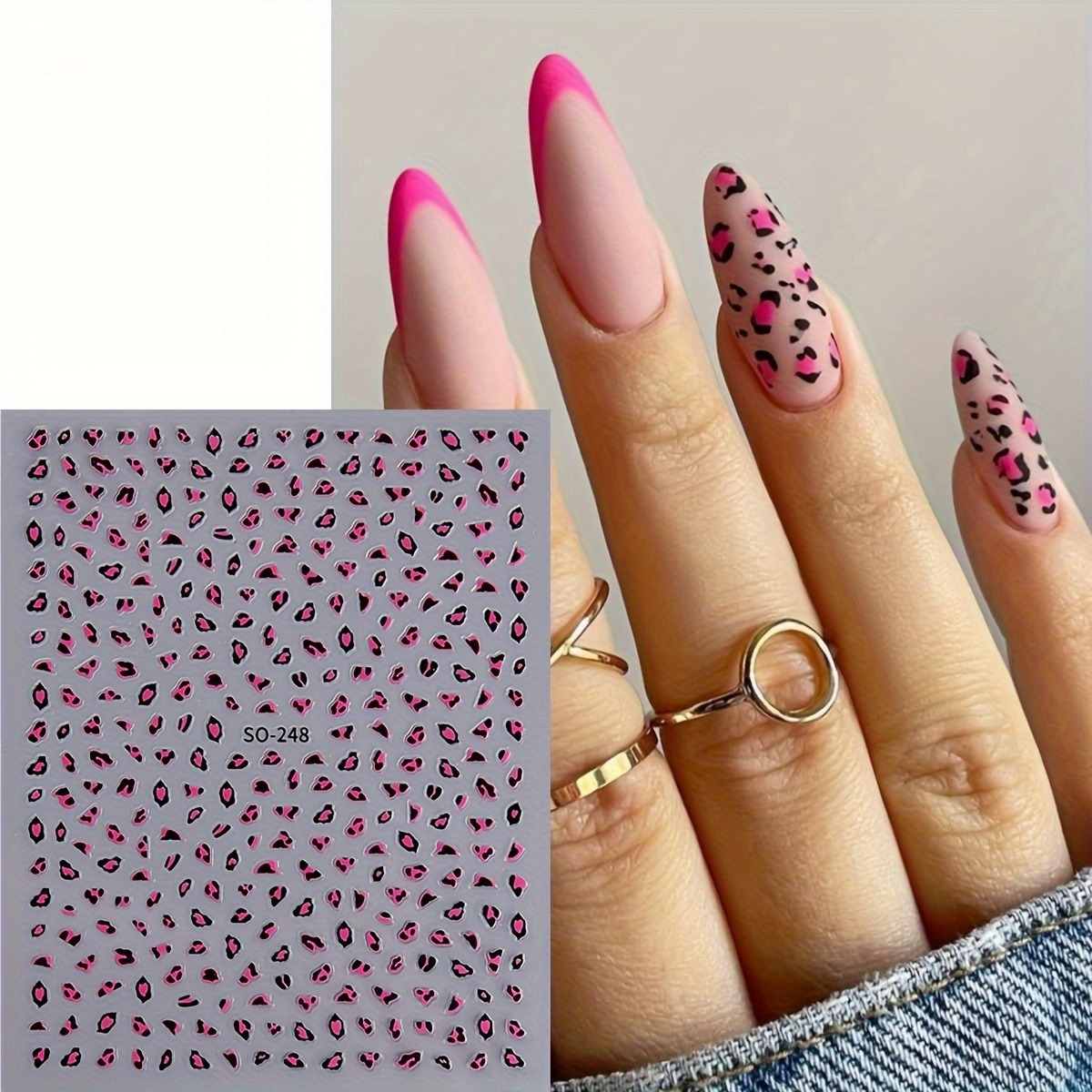 3PCS Meilad leopard print nail - Nail Art Leopard 评论和价格