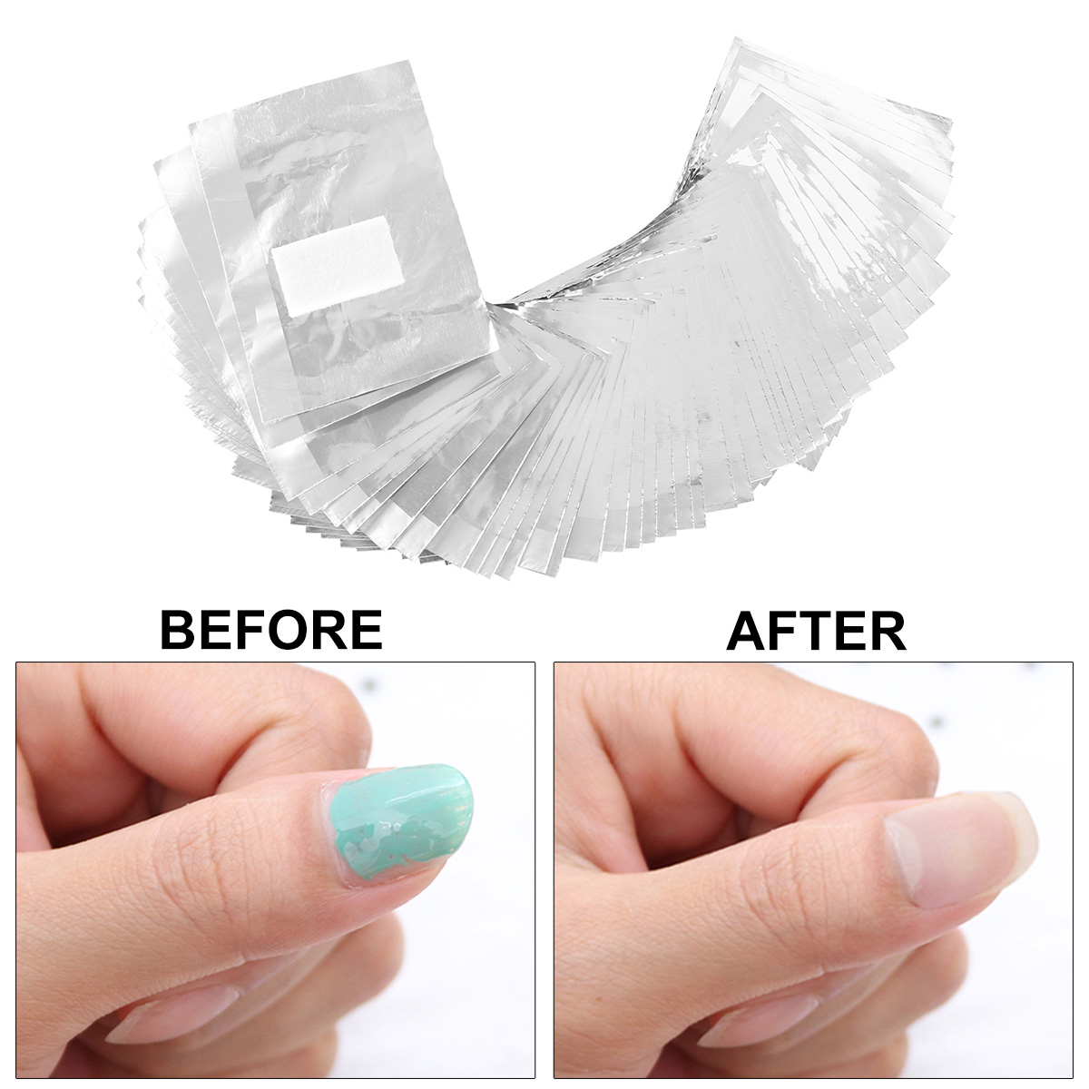 500/1000Pcs Aluminium Foil Gel - Nail Art Ideas 评论和价格