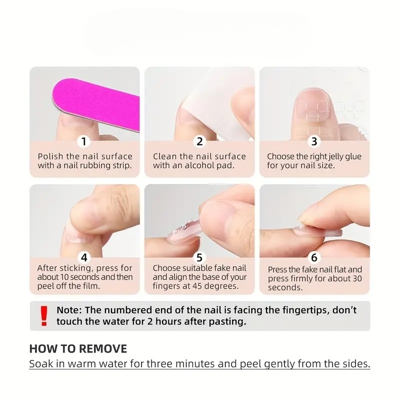 10pcs Pure Hand Pressed Short  - Nail Art Overlay 评论和价格